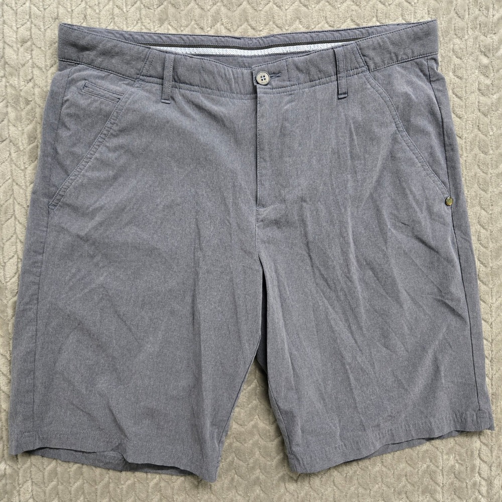 PING SensorCool Mens Golf Shorts Size 34 Blue‎ Flat Front Casual Athletic